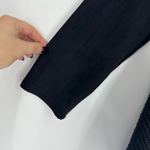 Jack By BB Dakota Womens Black Open-Front French Terry Drape Cardigan Sweater M - Picture 9 of 10